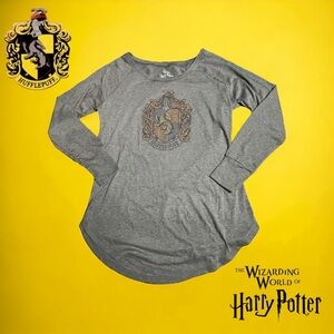 Harry Potter HUFFLEPUFF Bejeweled Long Sleeve Tee